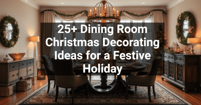 Christmas dining room table decor ideas