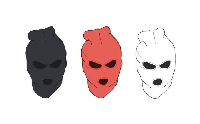 Nike ski mask drawing easy