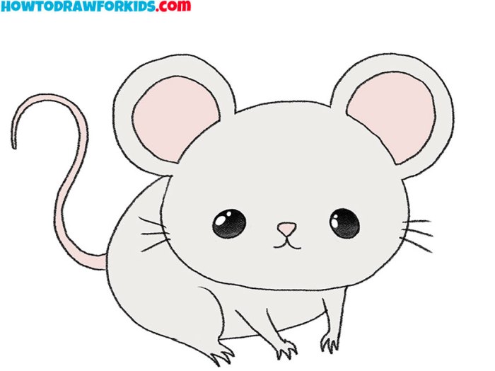 Easy drawing of a mice