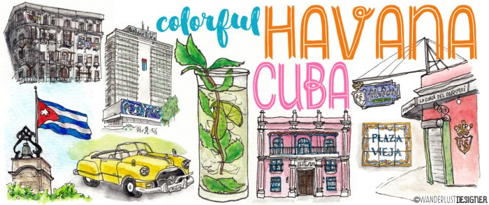 Havana cuba drawing easy