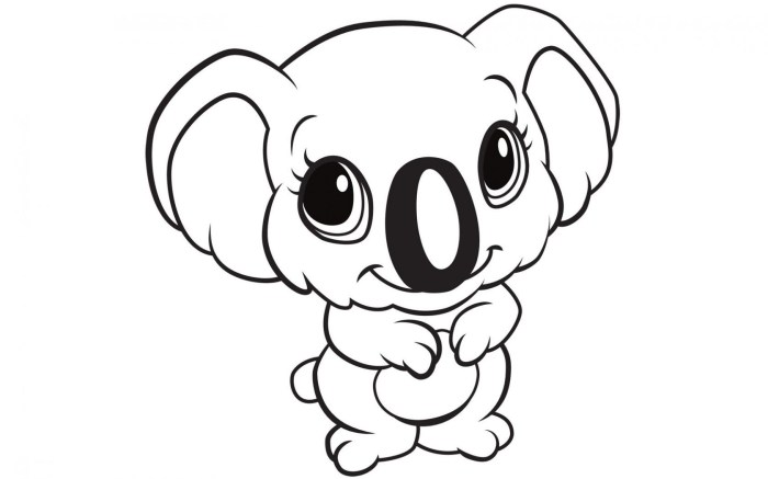 Cute baby zoo animals coloring pages