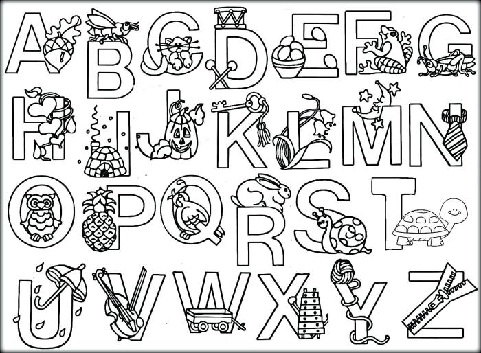 Animal alphabet v coloring pages printable