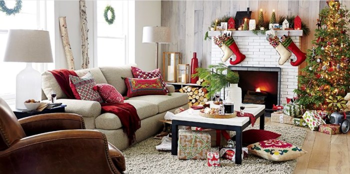 Christmas decor crate and barrel