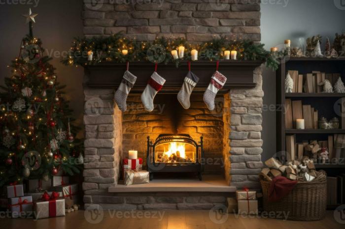 Chimney christmas decor ideas