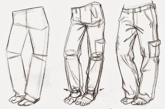 How to draw a pants drawing easy