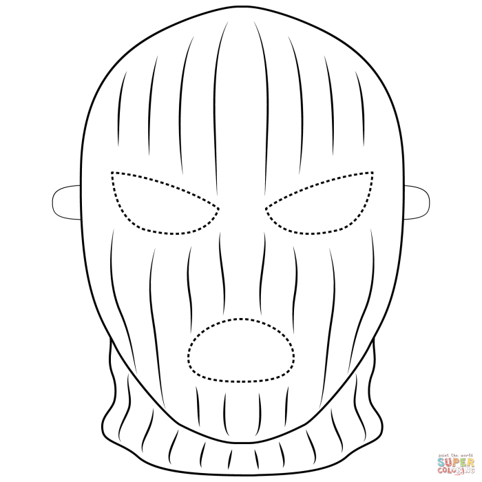 Nike ski mask drawing easy