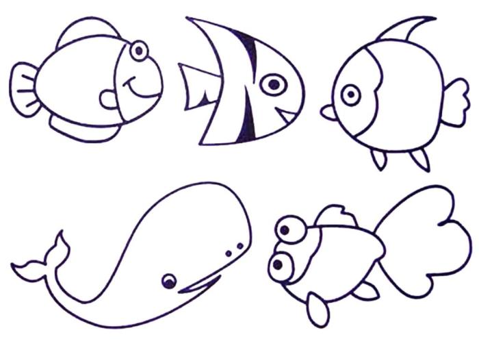 Underwater animal coloring pages