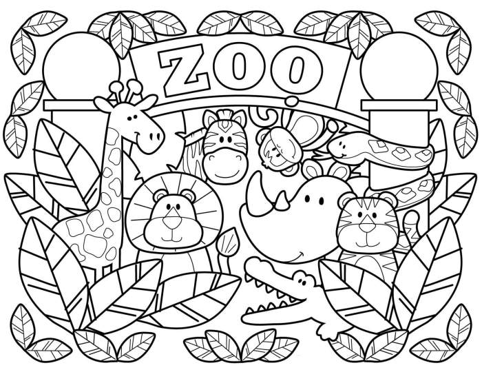 Childrens coloring book page printiable animal